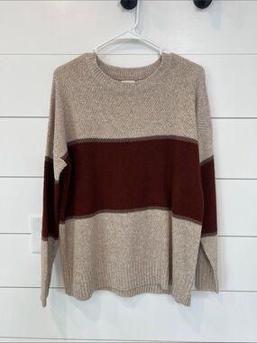 Pulse Cream Knit Pullover Sweater